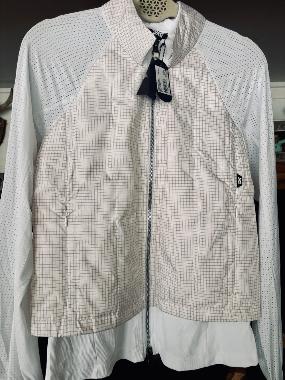 NWT PXG Women’s Pattern Double Layer Jacket White Medium $285 Retail